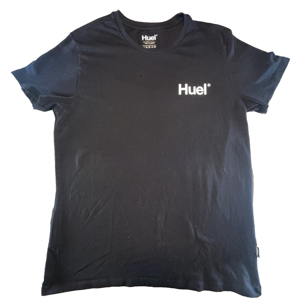 Huel T-Shirt Men’s XL Black Short Sleeve Graphic Logo Tee